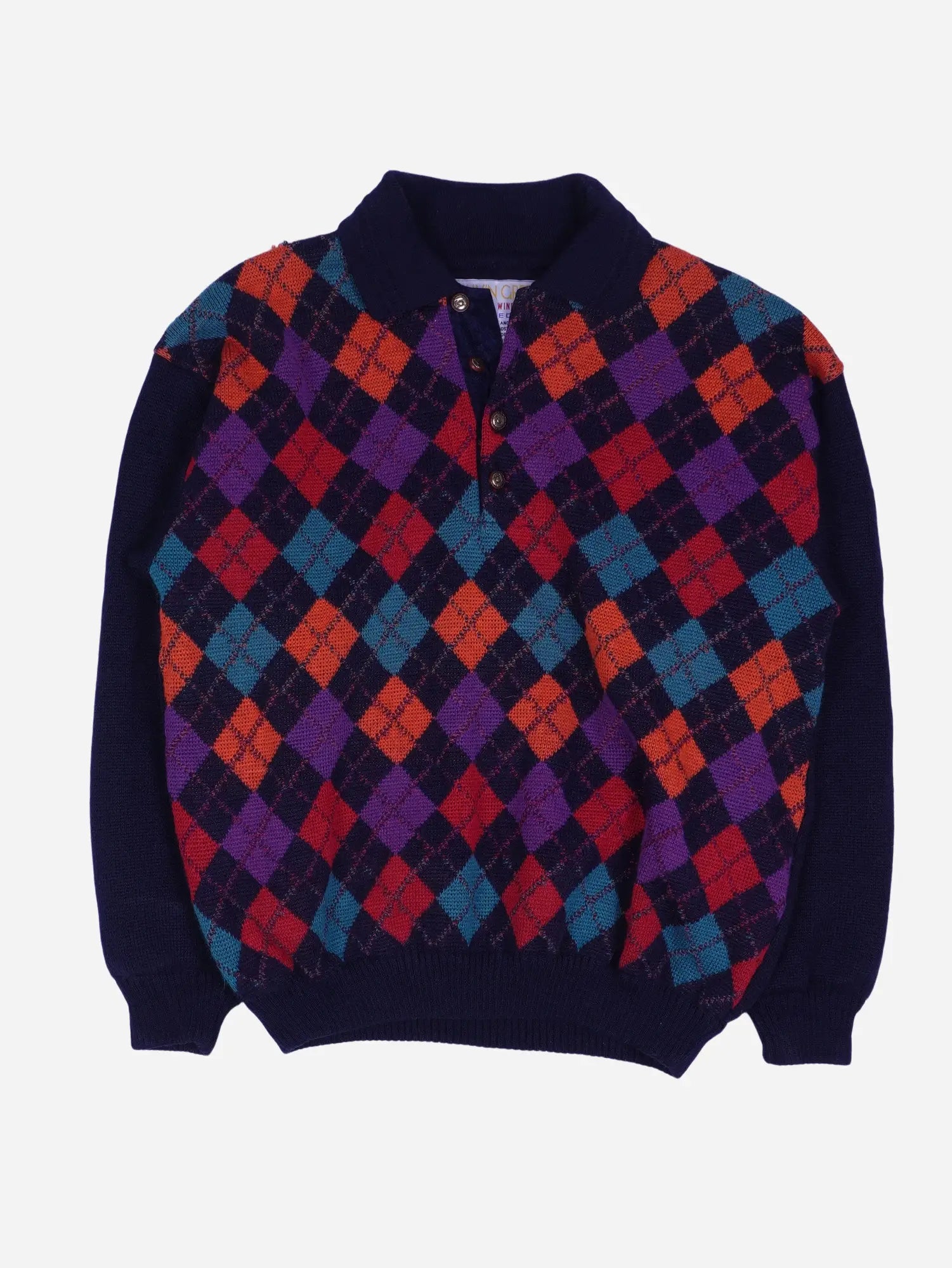 Vintage Half Button Sweater (M)