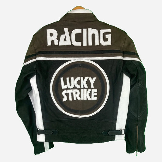 Lucky Strike Leder Racing Jacke (S)