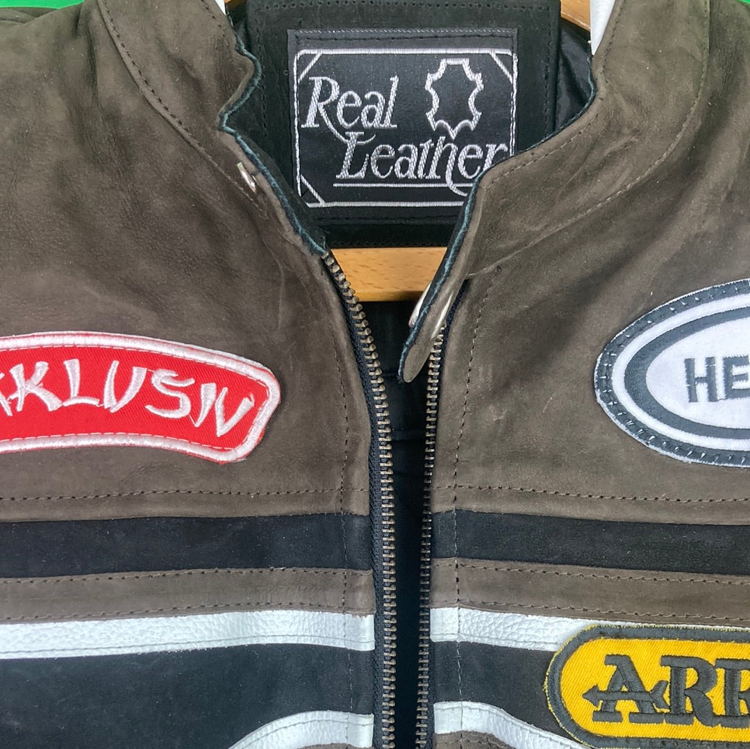 Lucky Strike Leder Racing Jacke (S)