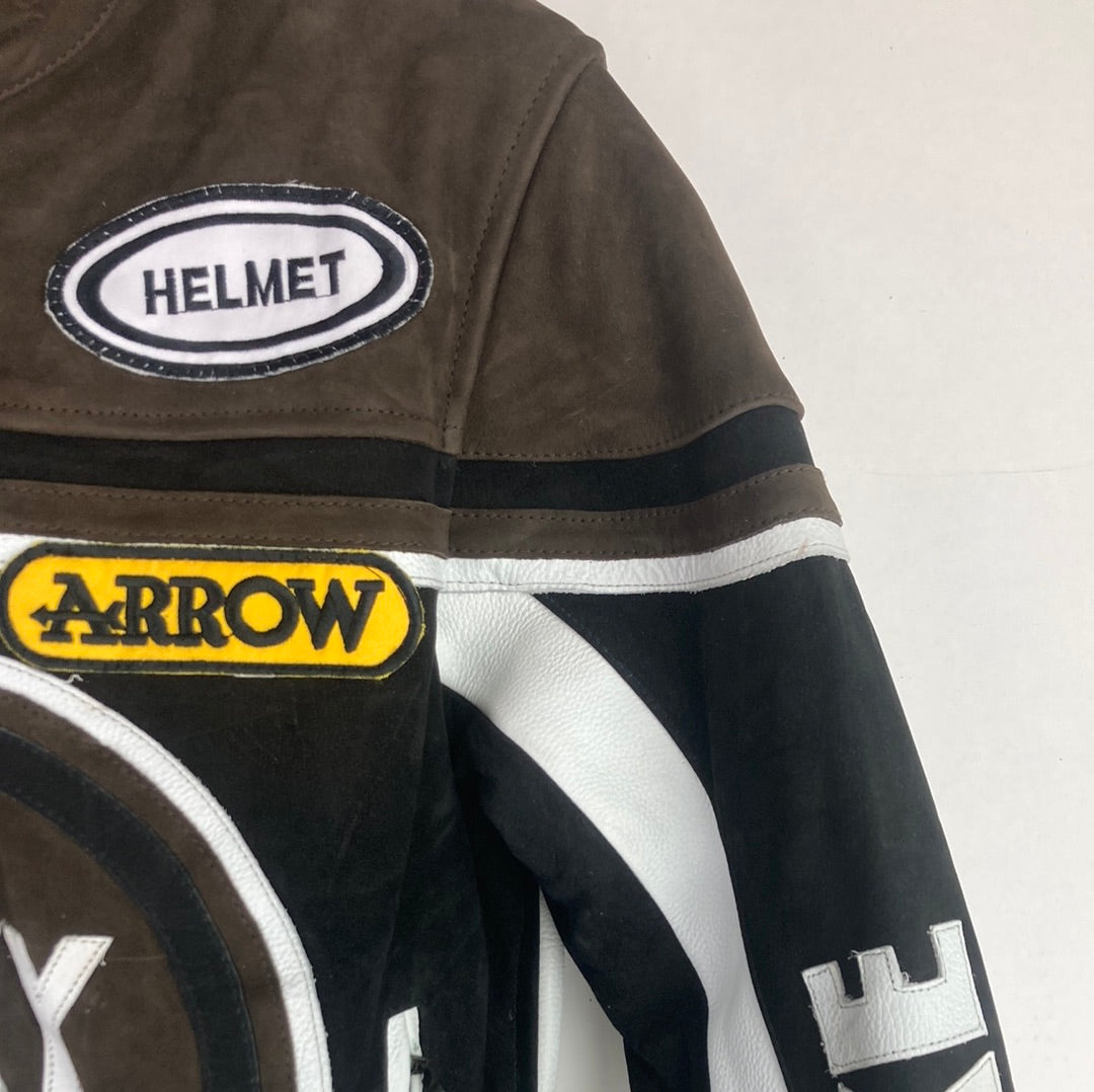 Lucky Strike Leder Racing Jacke (S)