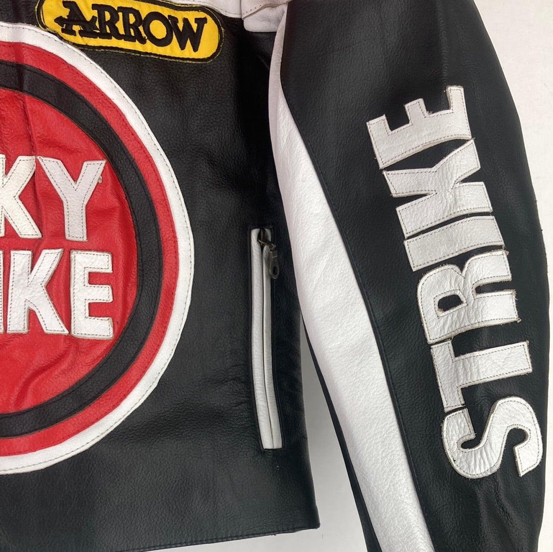 Lucky Strike Leder Racing Jacke (S)