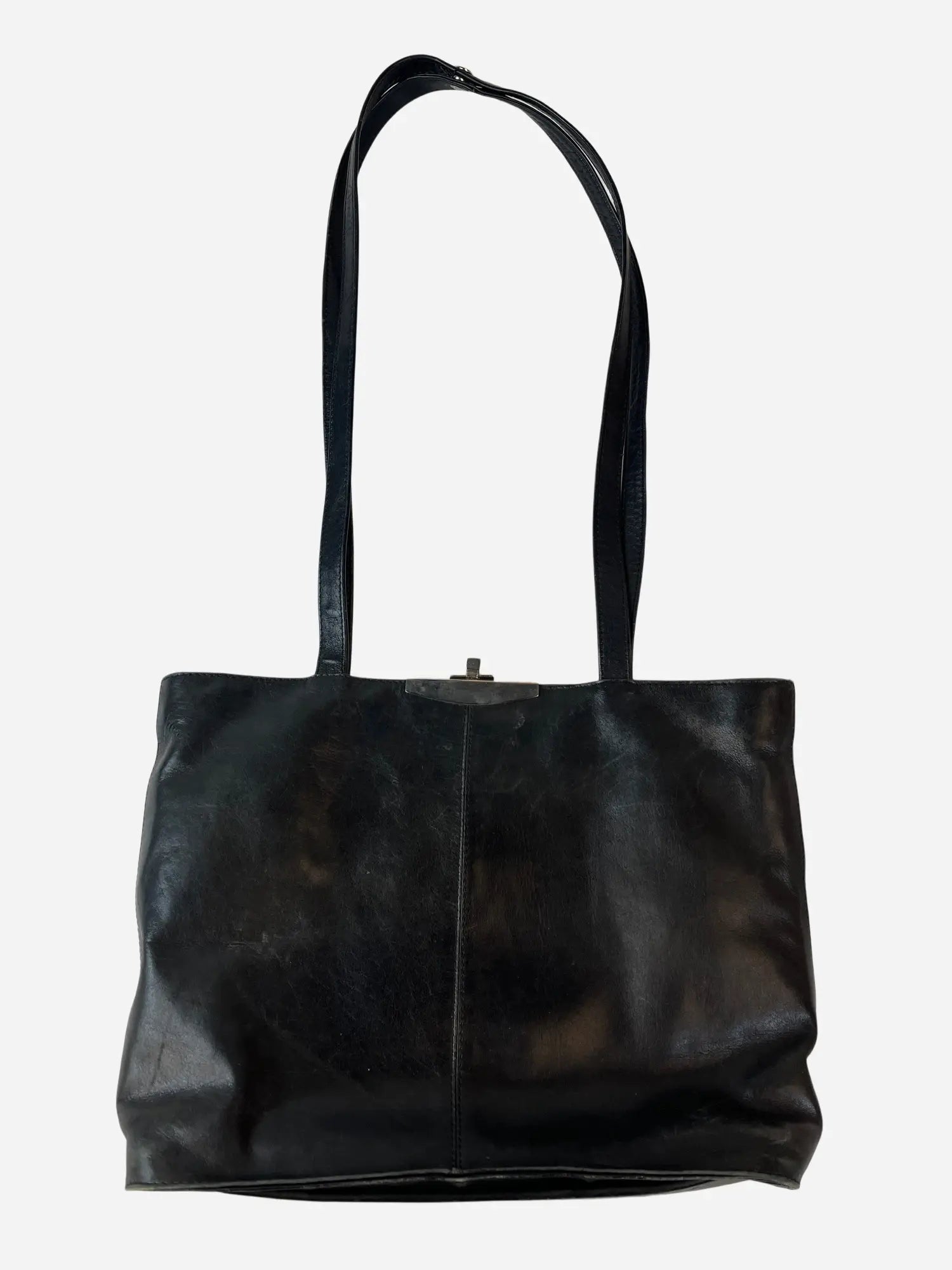 Vintage Leder Tasche Schwarz