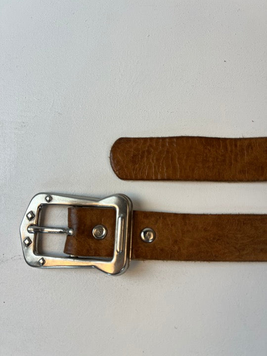 Vintage Leder Gürtel Braun