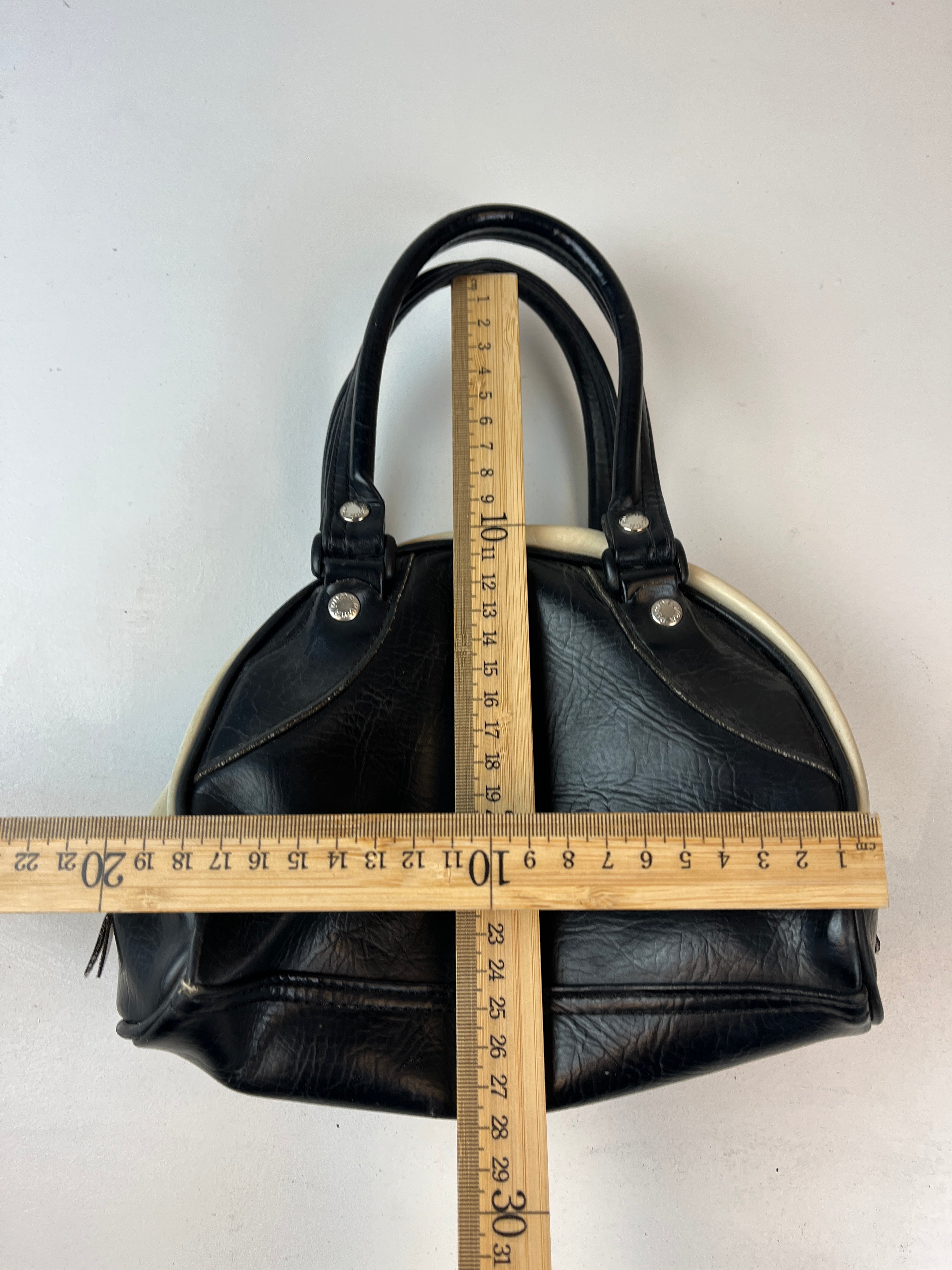 Puma Leder Tasche Schwarz