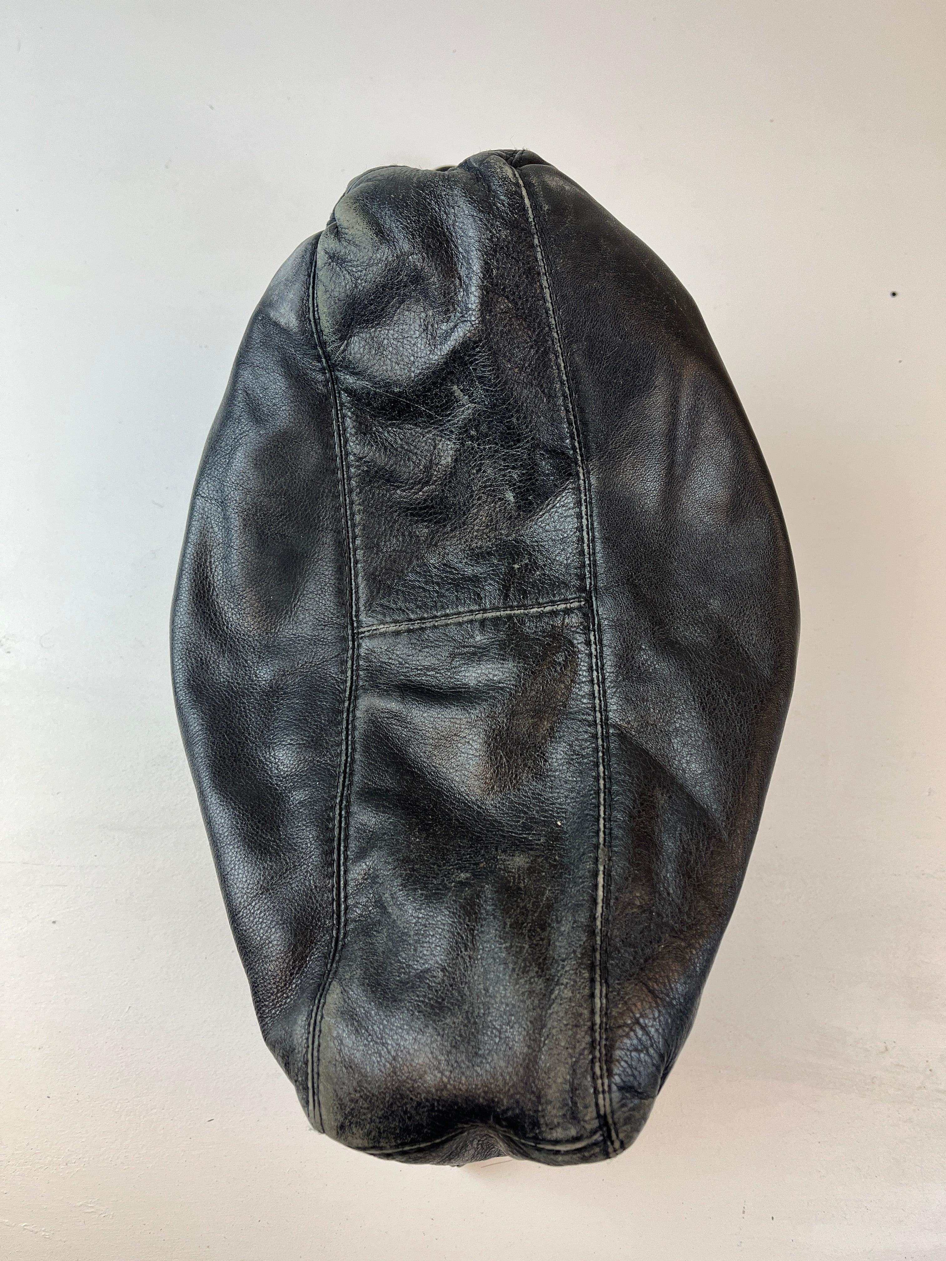 Vintage Leder Tasche Schwarz