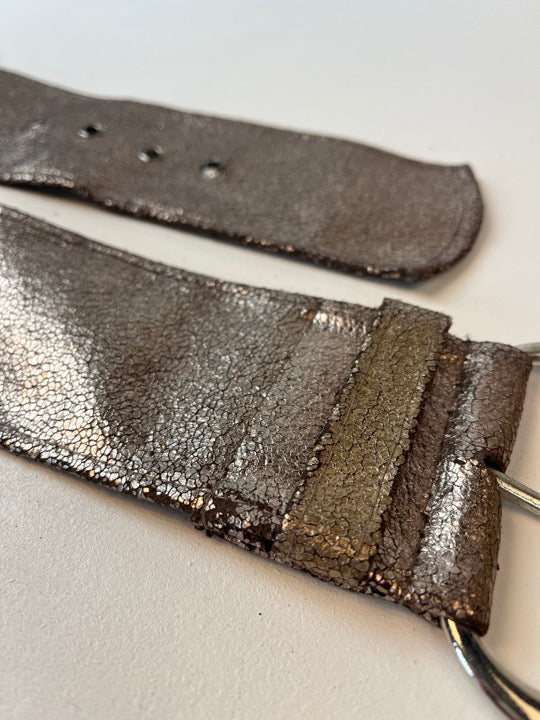 Y2K Bronze Glitzer Gürtel