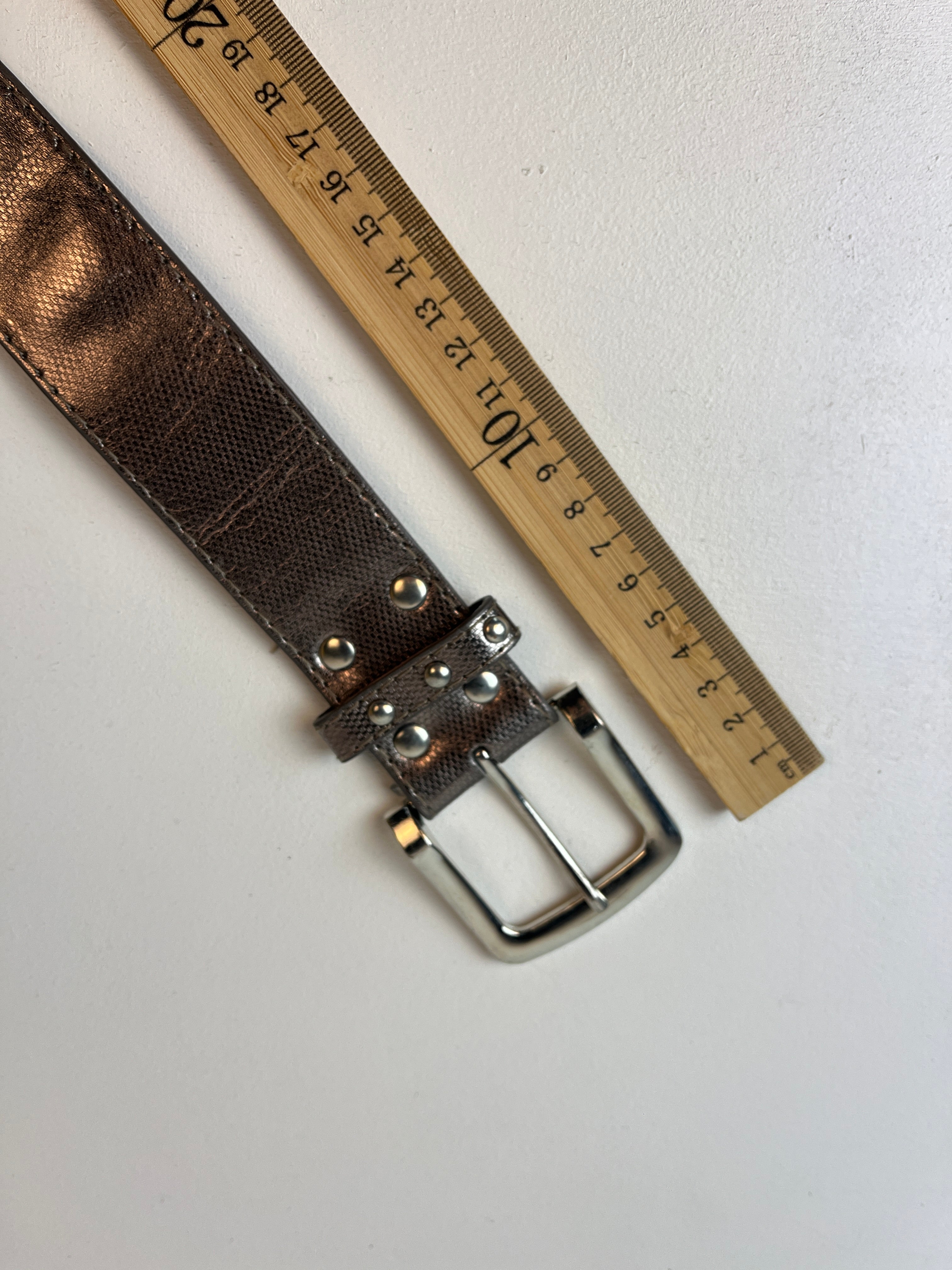 Vintage Nieten Gürtel Bronze