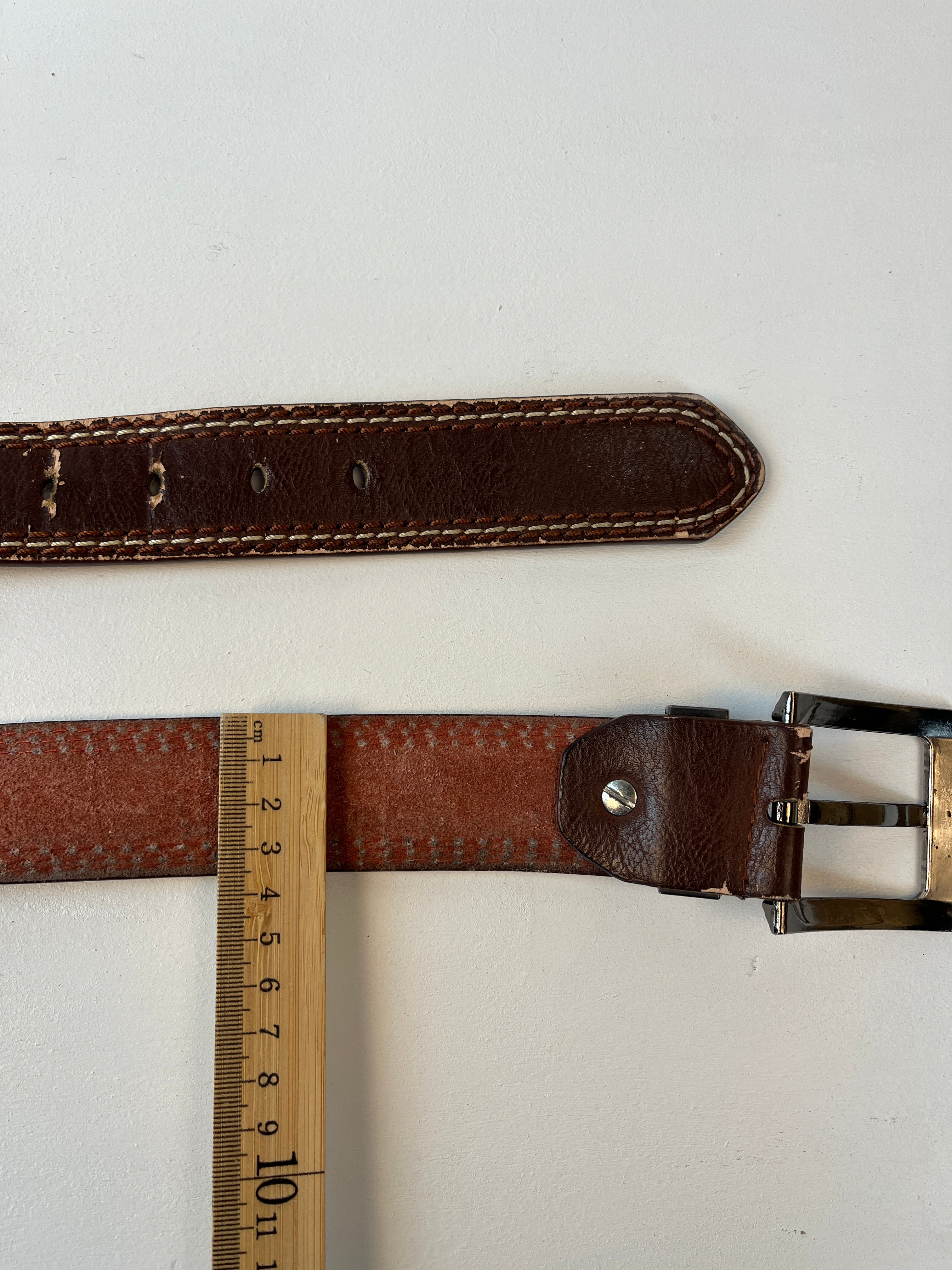 Vintage Leder Gürtel Braun