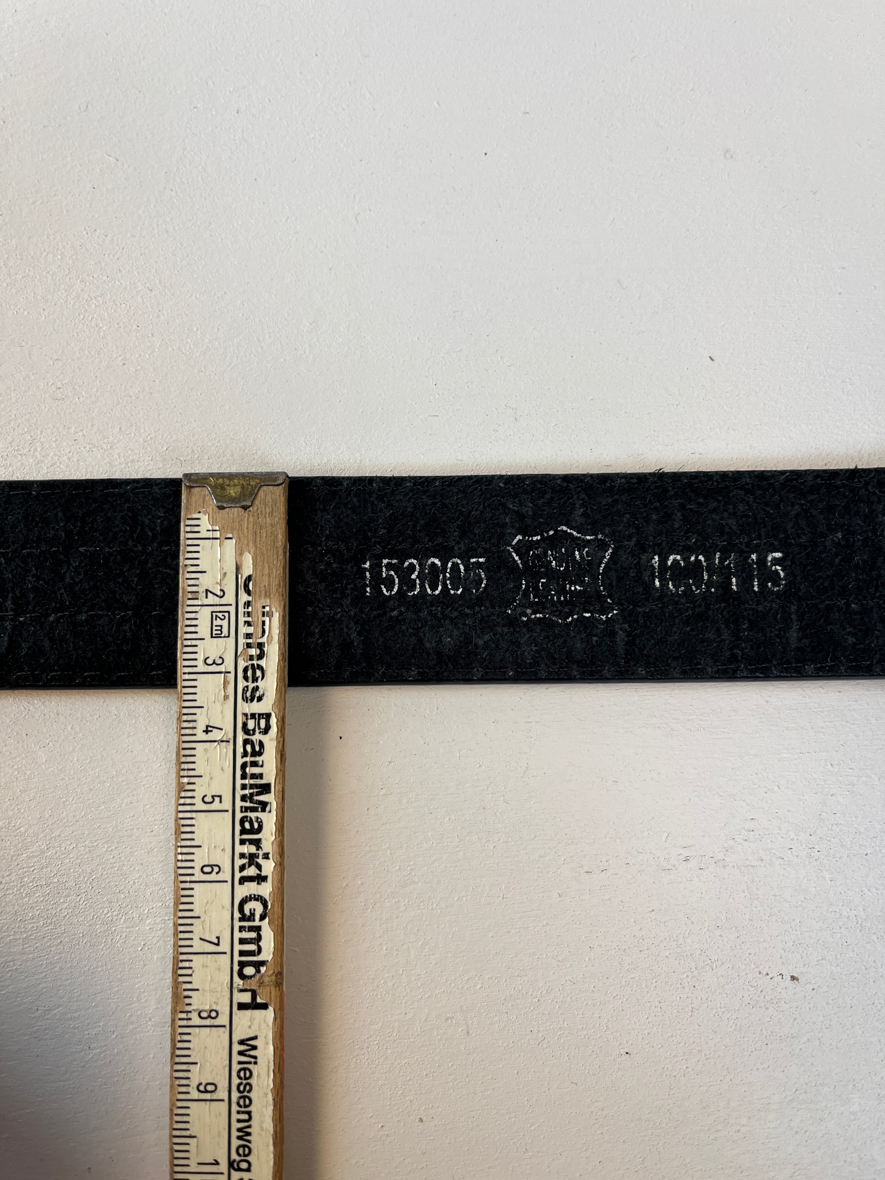 Vintage Leder Gürtel Schwarz