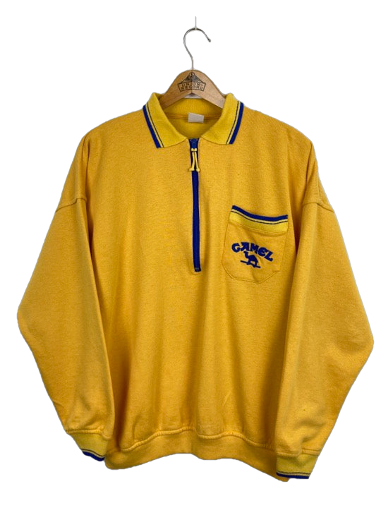 Camel Halfzip Sweater (M)