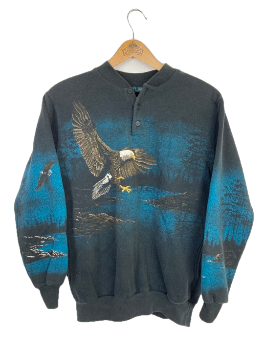 „Adler“ Knopf Sweater (S)