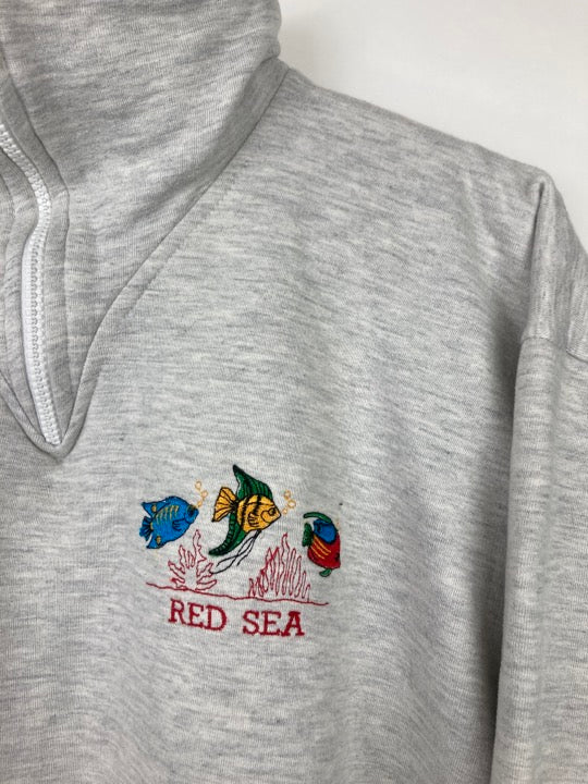 „Red Sea“ Halfzip Sweater (S)
