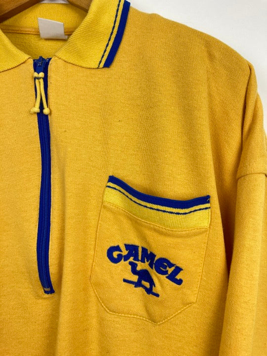 Camel Halfzip Sweater (M)