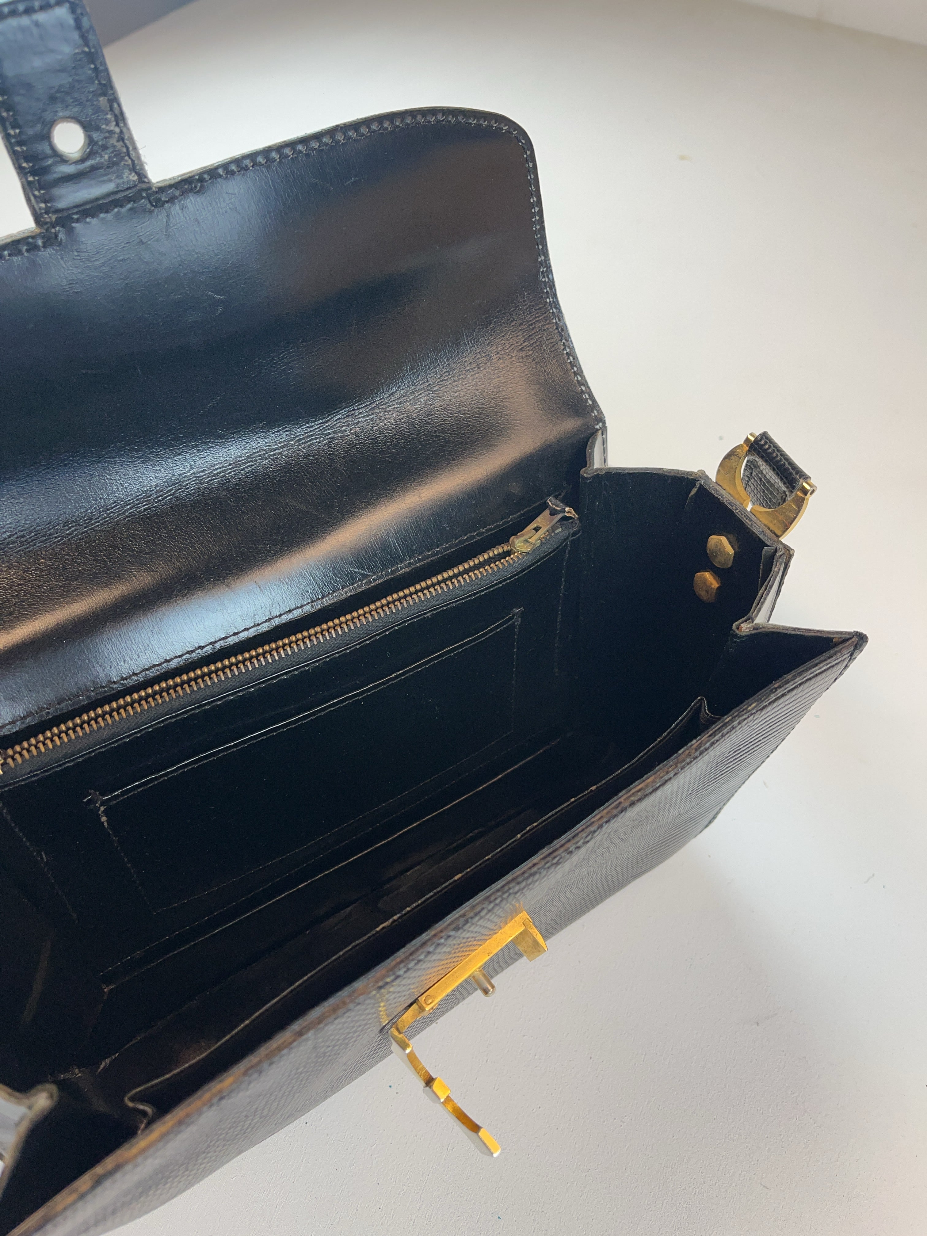 80s Schulter Tasche Schwarz