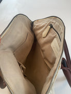 Lederstruktur Bowling Tasche Weiß Y2k