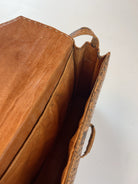Vintage Schlangenleder Optik 80s 90s Shoulder Tasche Braun