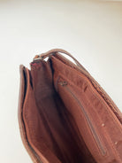 Y2k Baguette Krokooptik Tasche Braun 90s