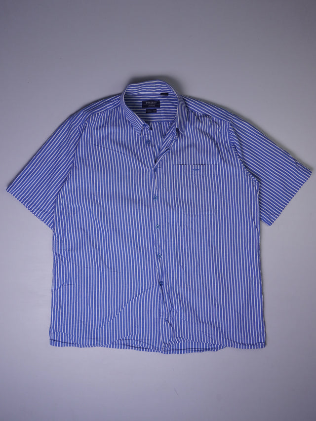 Vintage Gestreiftes Kurzarmhemd (L)