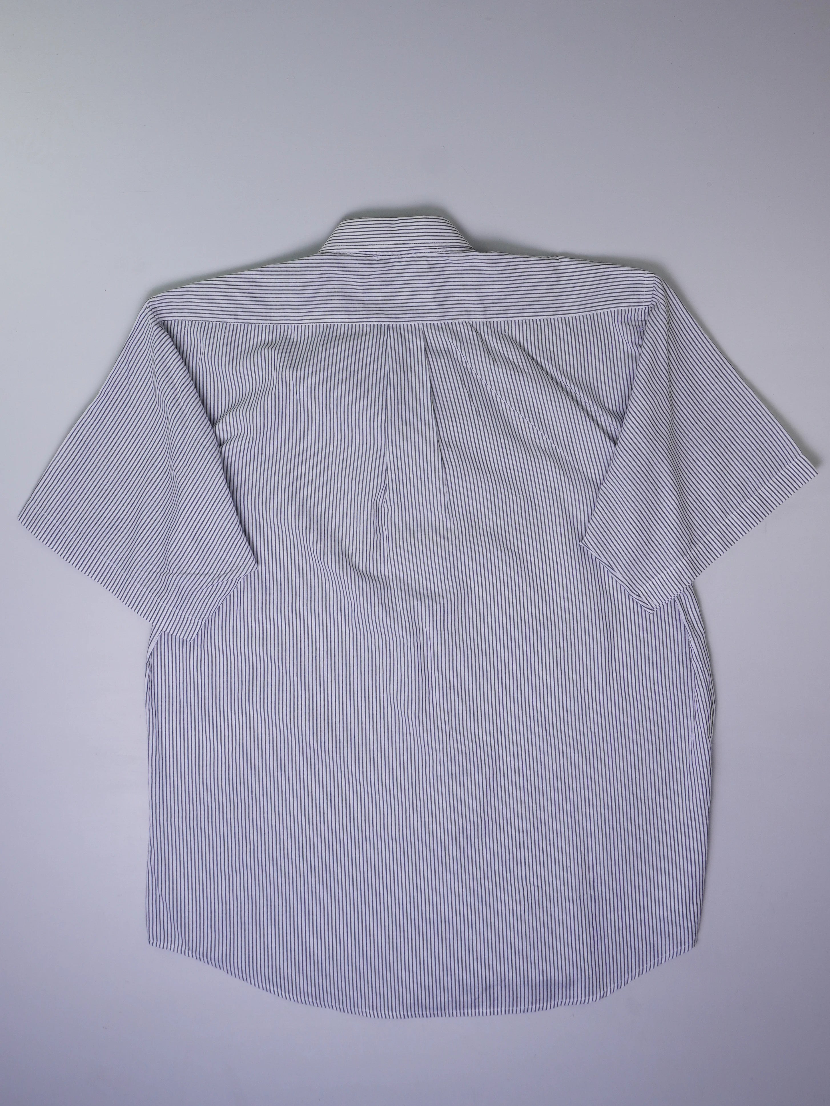 Vintage Gestreiftes Kurzarmhemd (XL)