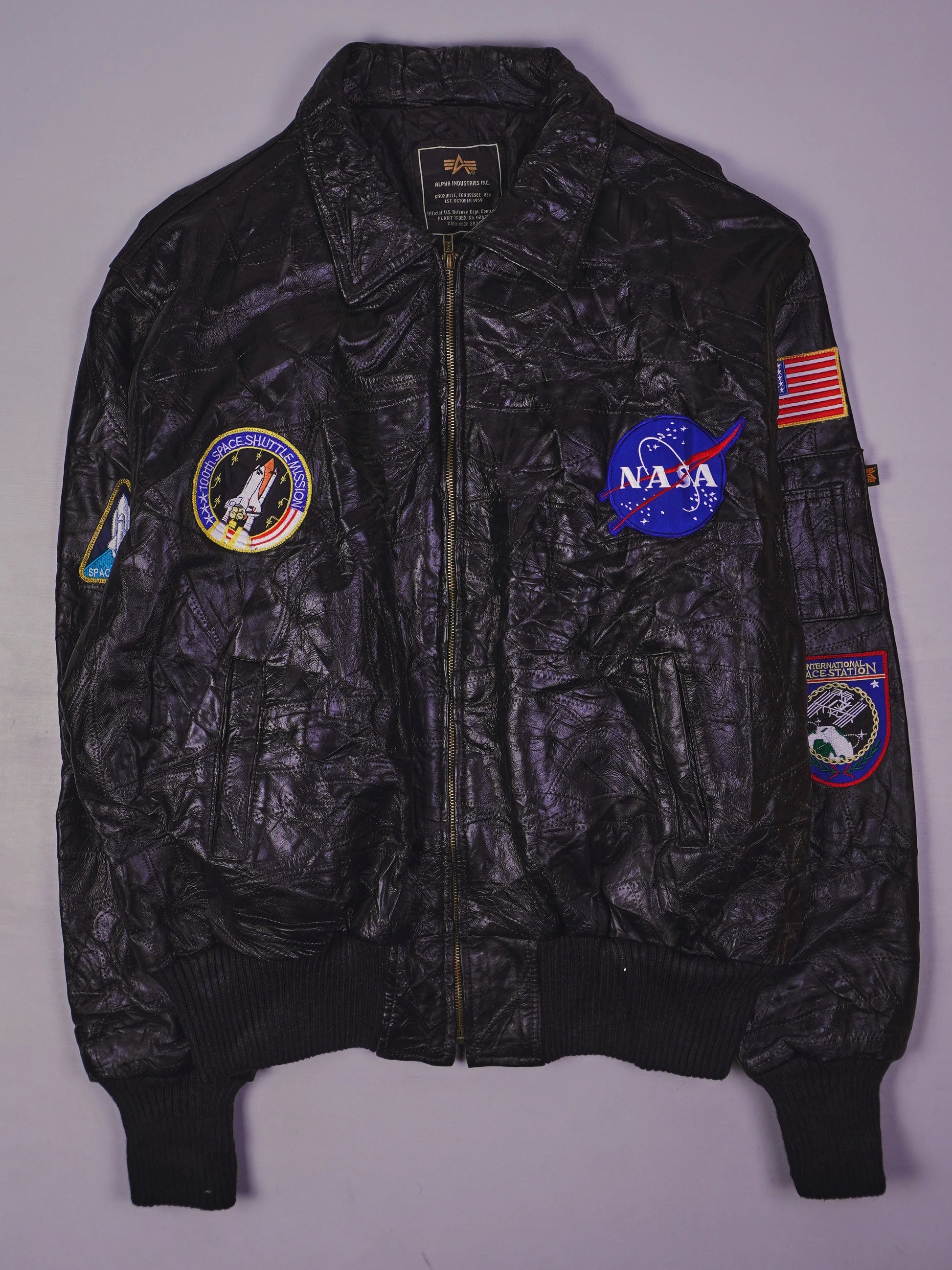 Vintage Lederjacke (L)