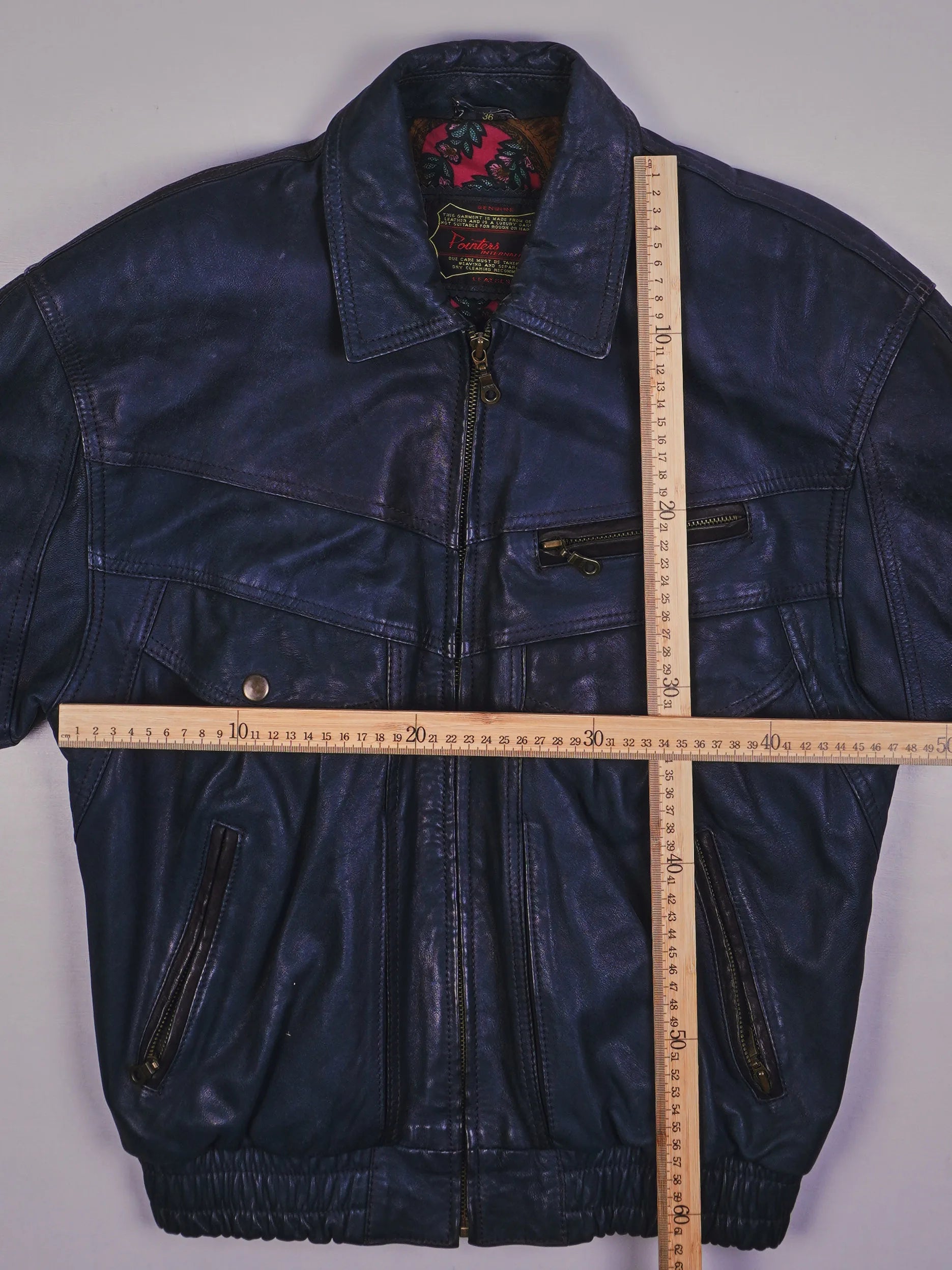 Vintage Pointers International Lederjacke (S)