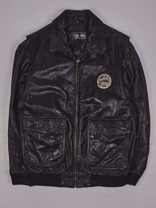 Vintage Lufthansa Lederjacke (L)