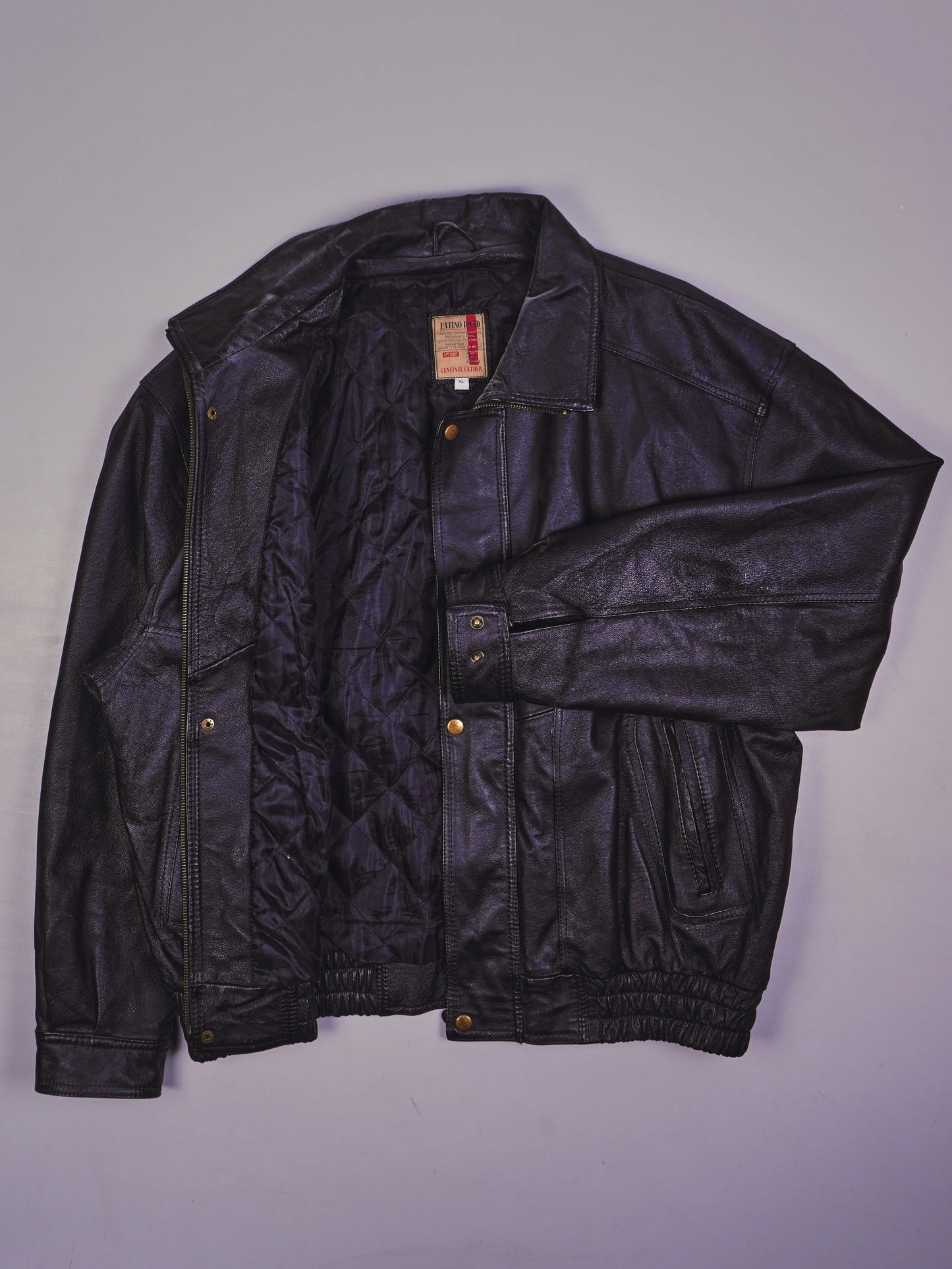 Vintage Patino Road Lederjacke (L)