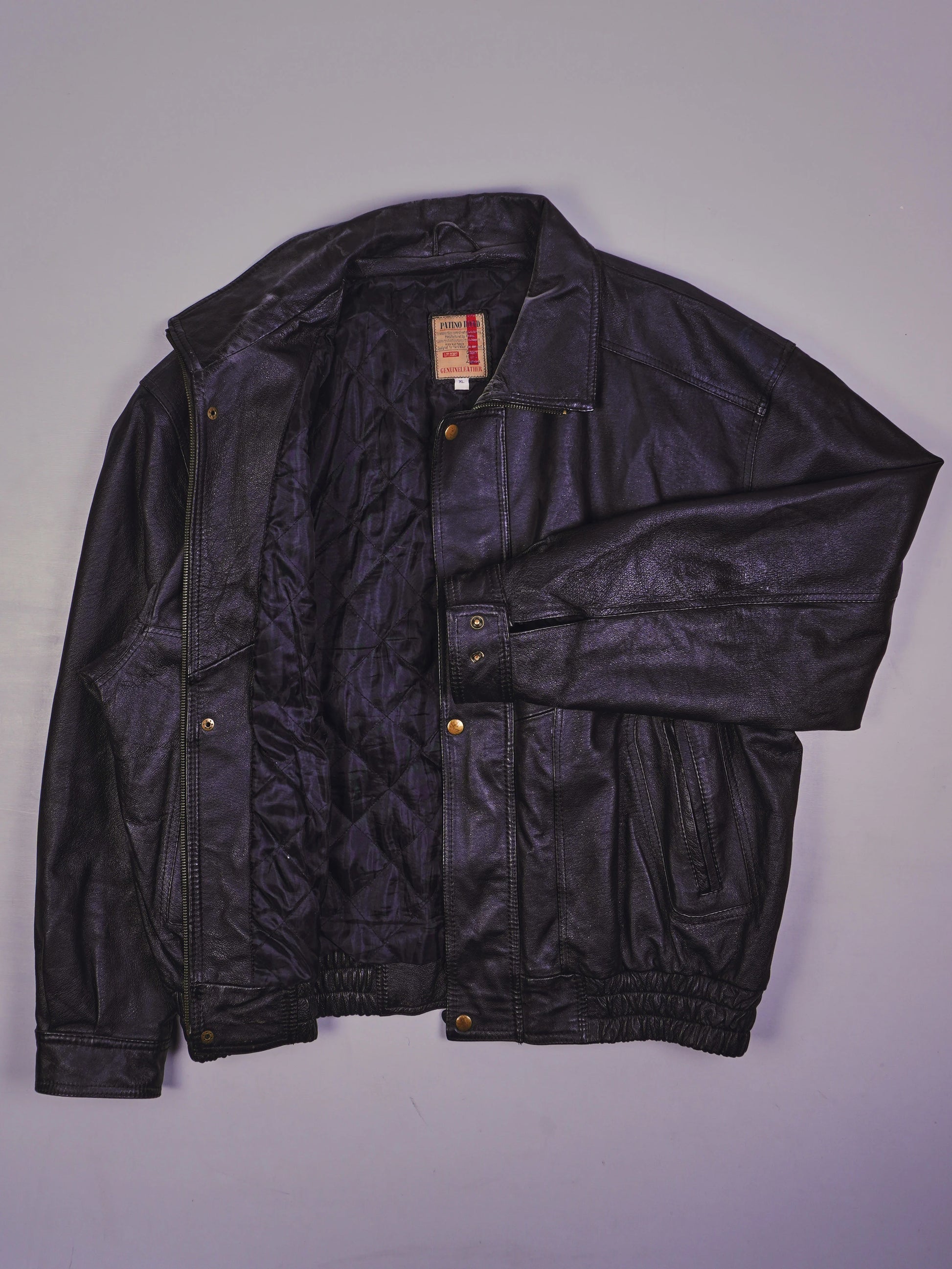 Vintage Patino Road Lederjacke (L)