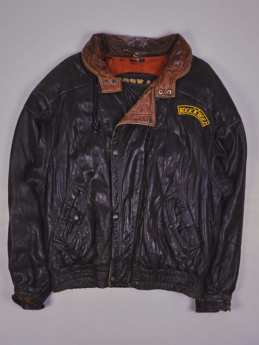 Vintage Rocker Lederjacke (L)