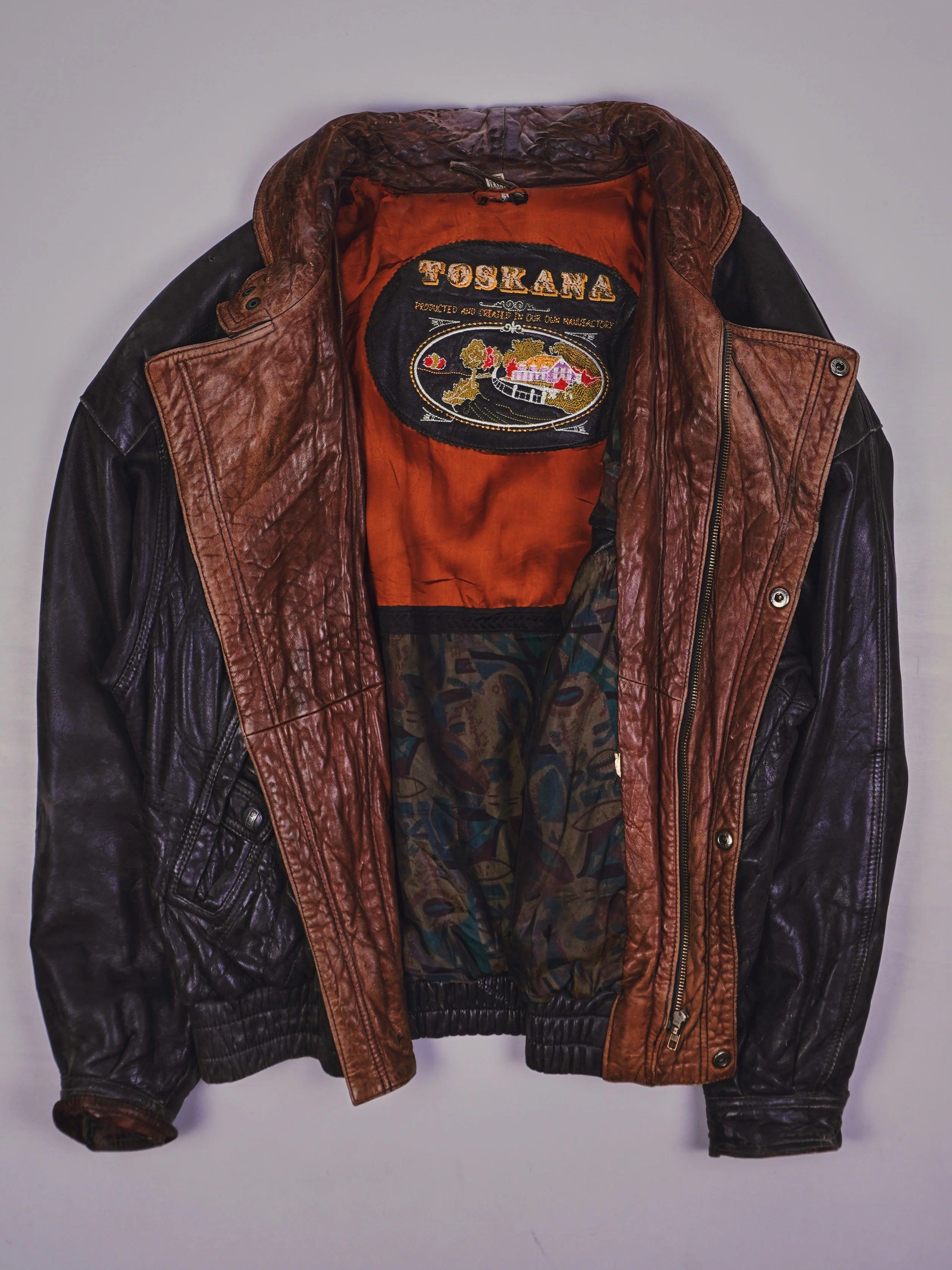 Vintage Rocker Lederjacke (L)