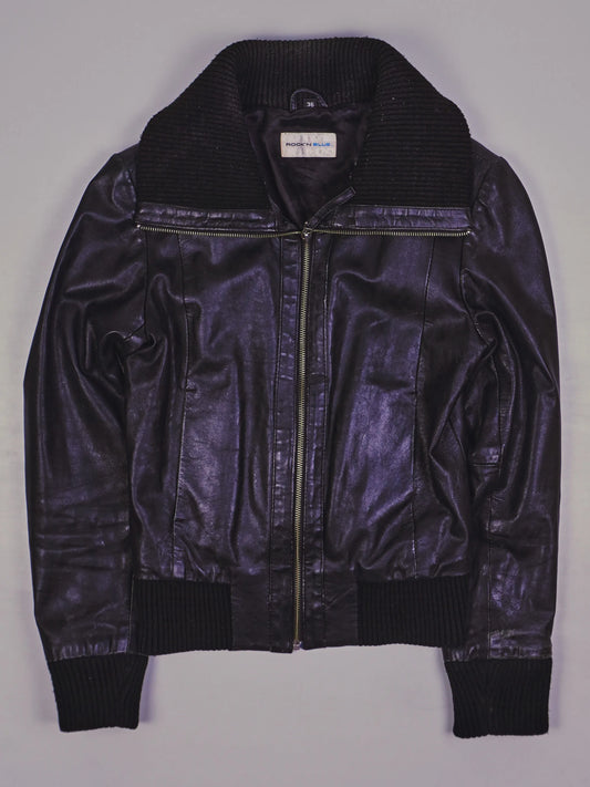 Vintage Rocker Lederjacke (S)