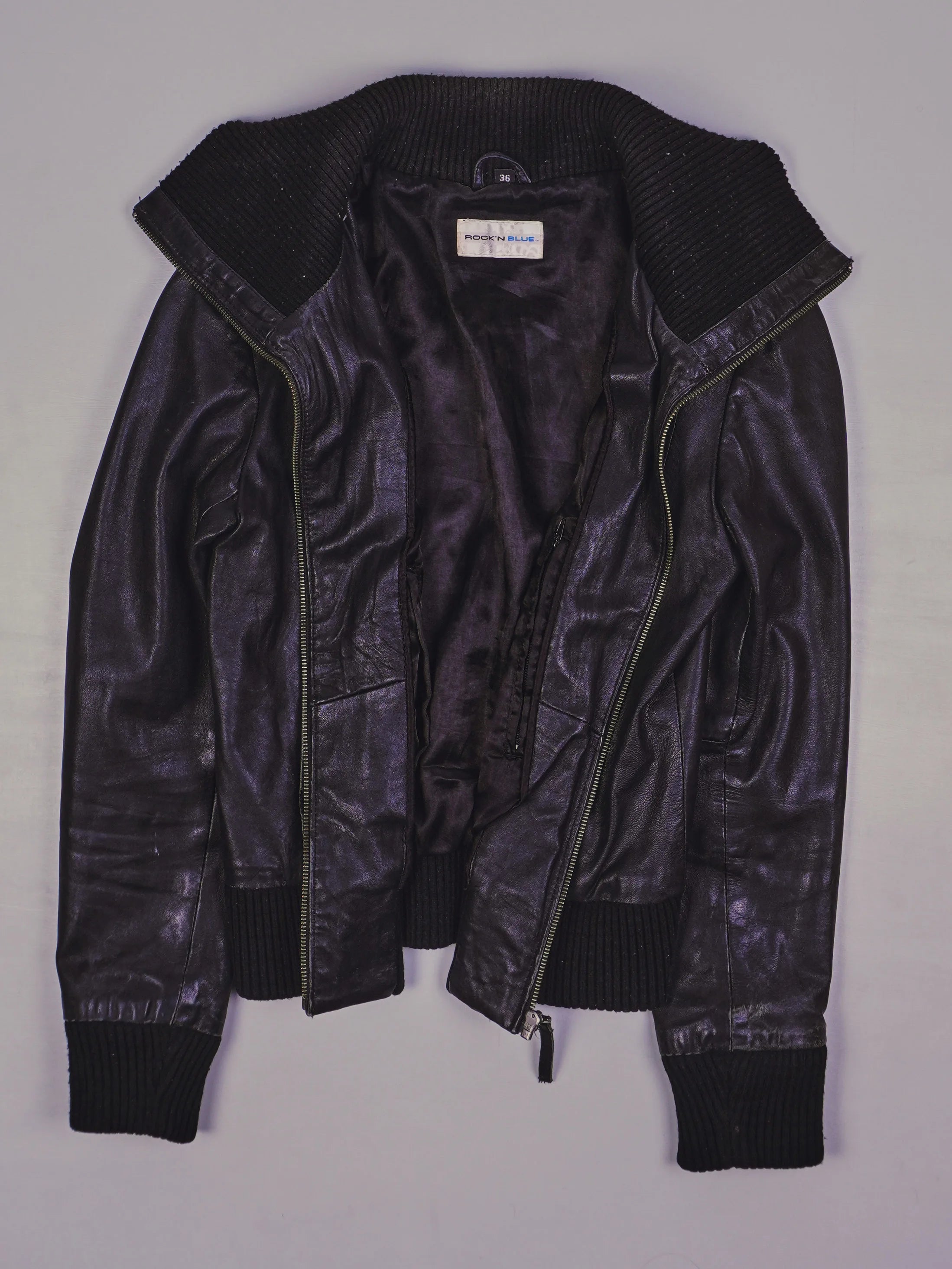 Vintage Rocker Lederjacke (S)