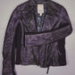 Vintage Biker Lederjacke (S)