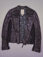 Vintage Biker Lederjacke (S)