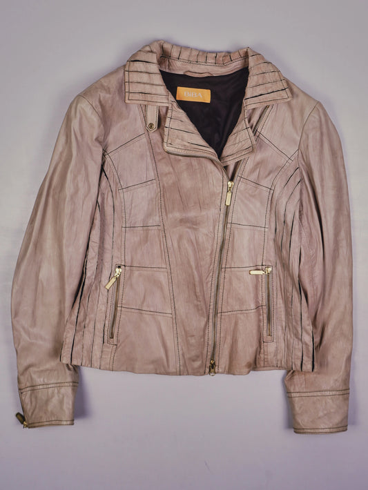 Vintage Biker Lederjacke (L)
