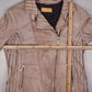 Vintage Biker Lederjacke (L)