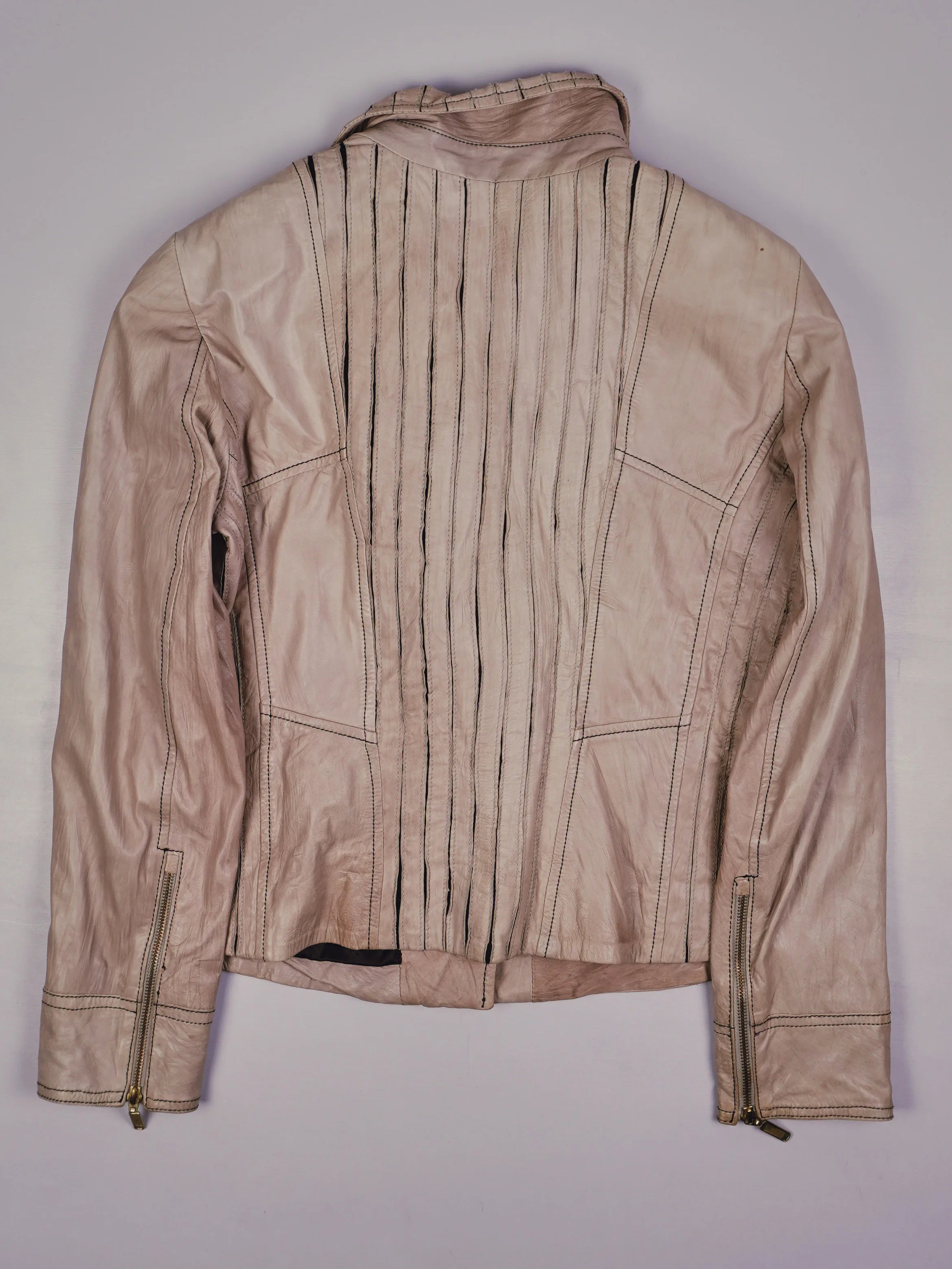 Vintage Biker Lederjacke (L)