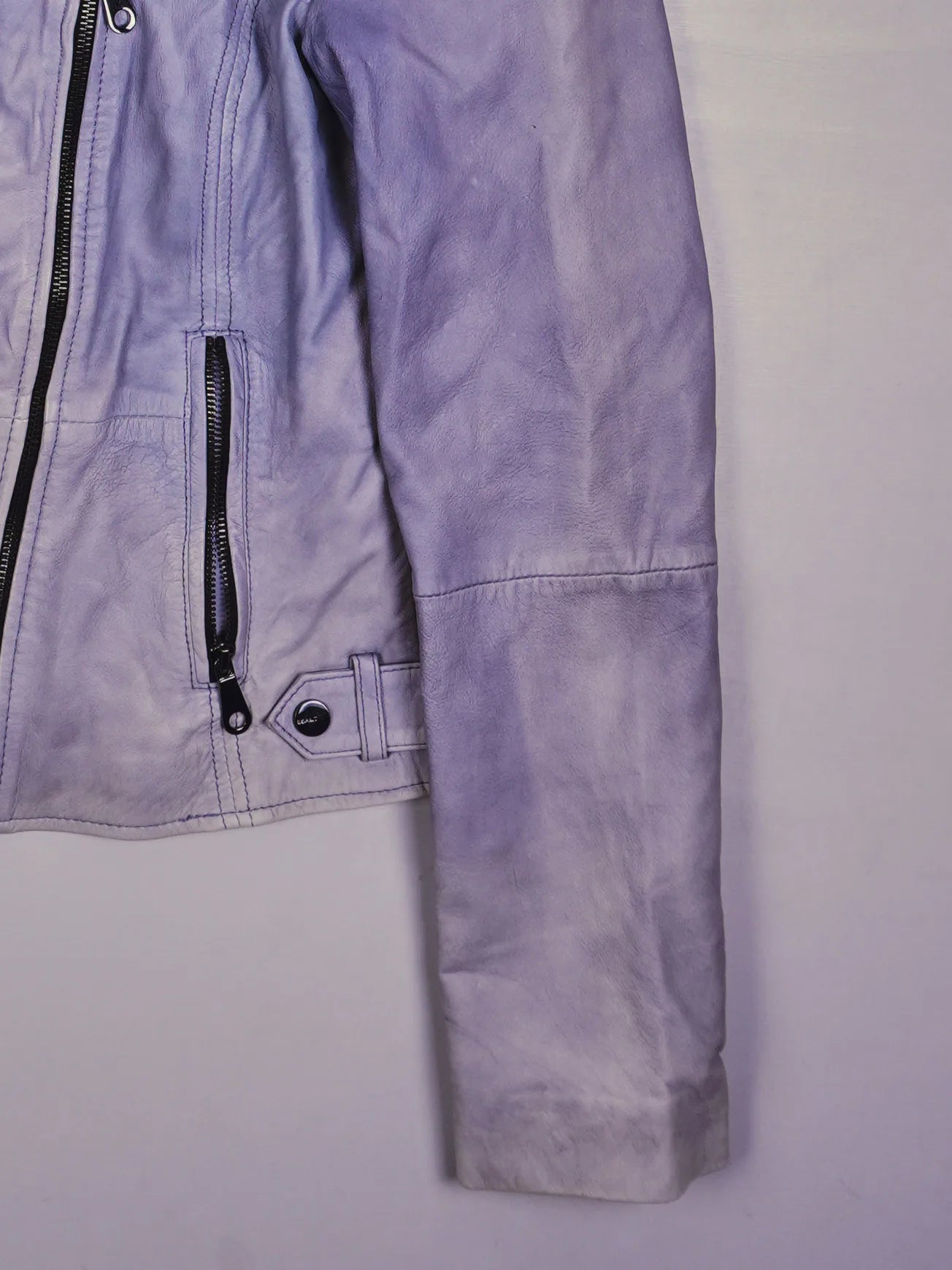 Vintage Biker Lederjacke (S)