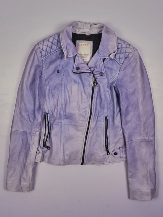 Vintage Biker Lederjacke (S)
