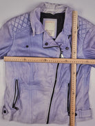 Vintage Biker Lederjacke (S)