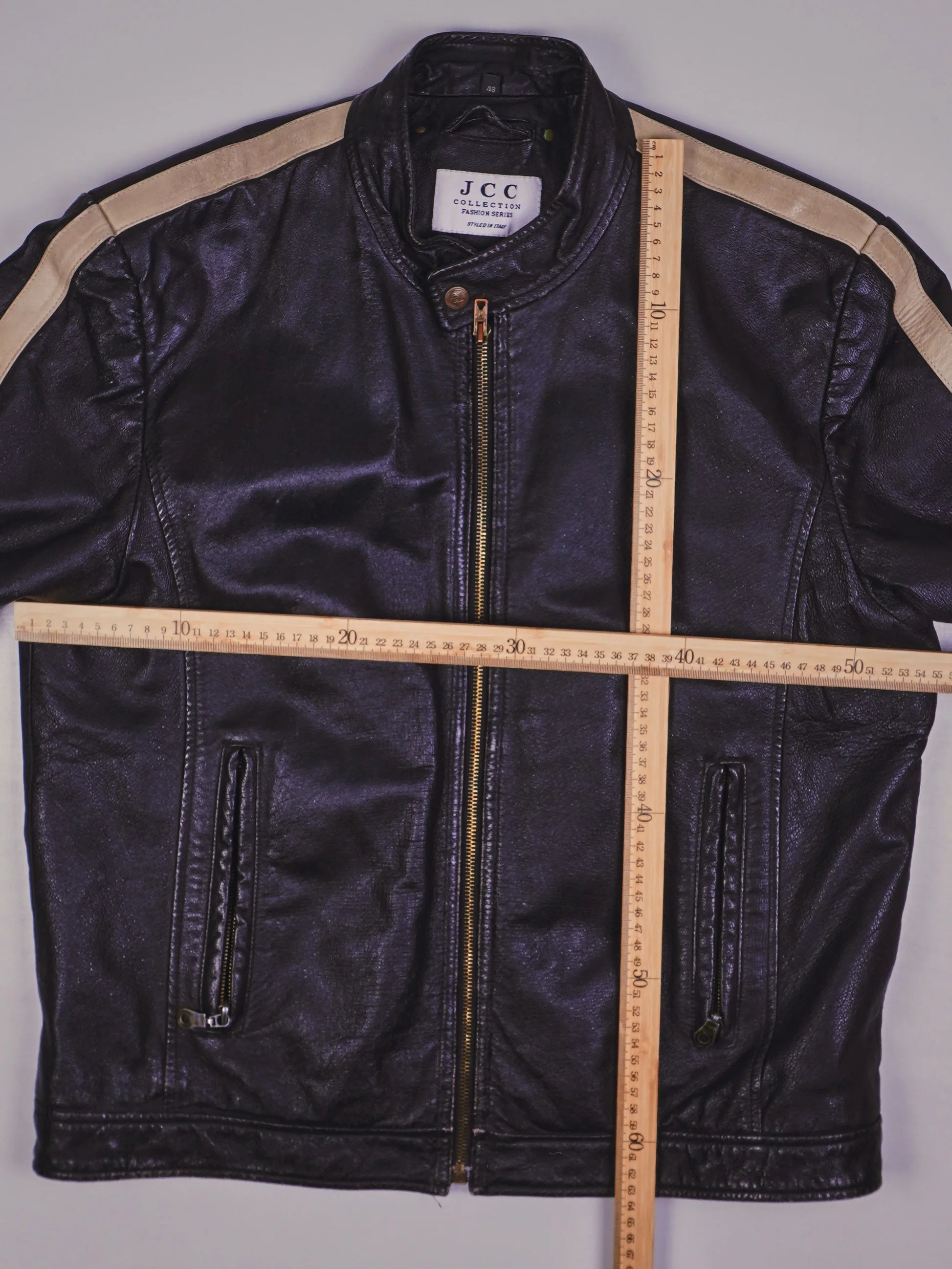 Vintage Racer Lederjacke (L)