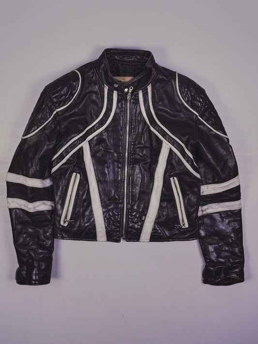 Vintage Racer Lederjacke (s)