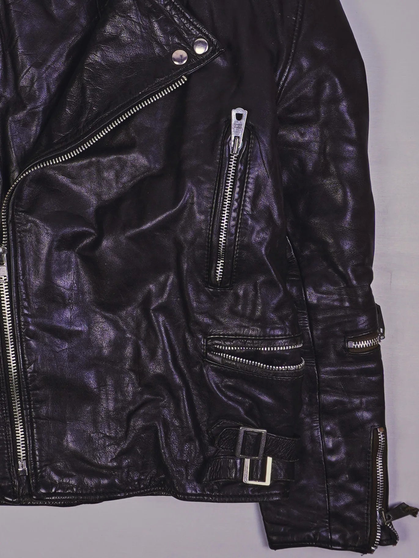 Vintage Rocker Lederjacke (S)