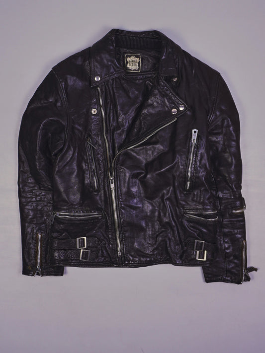 Vintage Rocker Lederjacke (S)