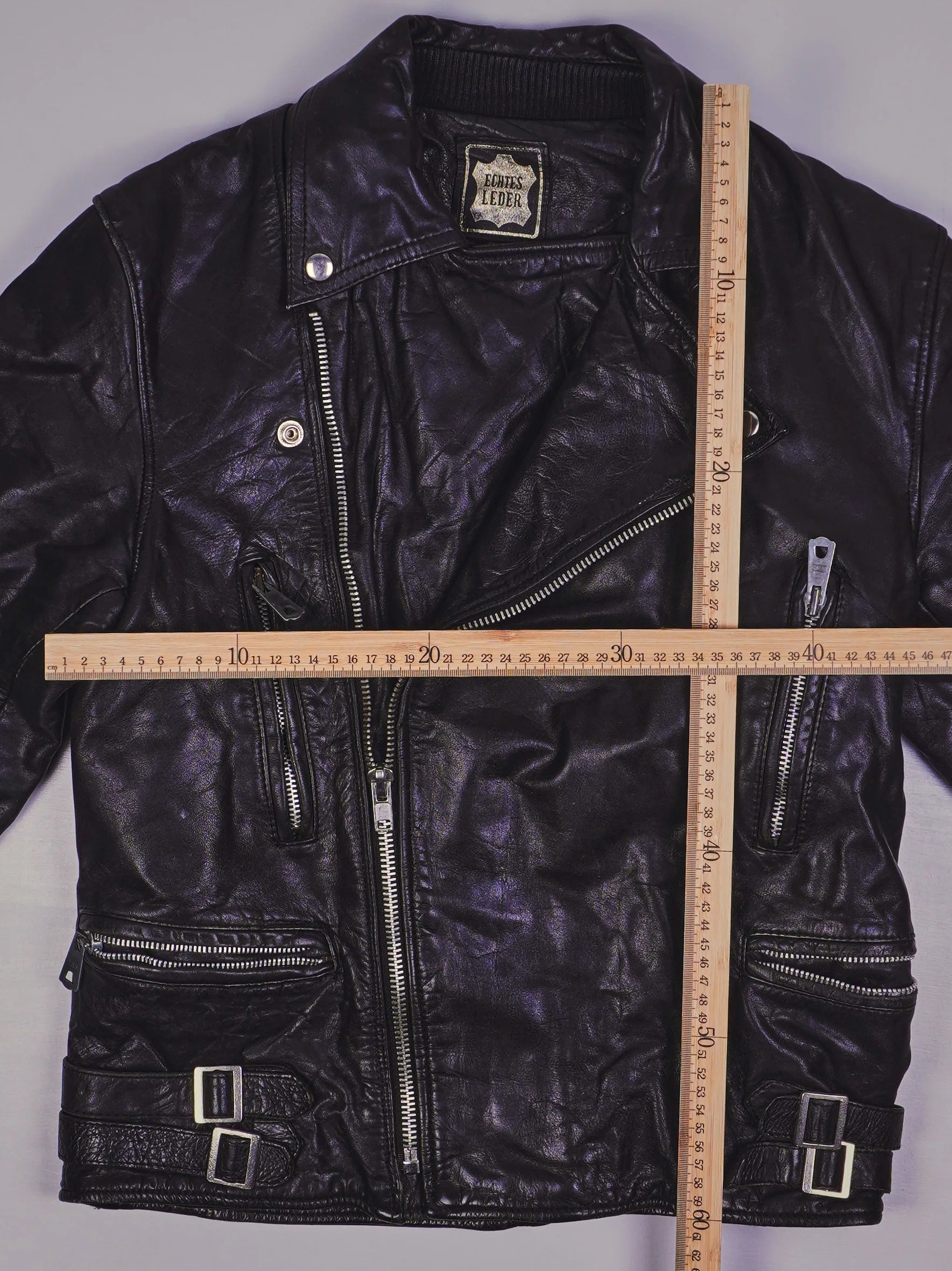 Vintage Rocker Lederjacke (S)