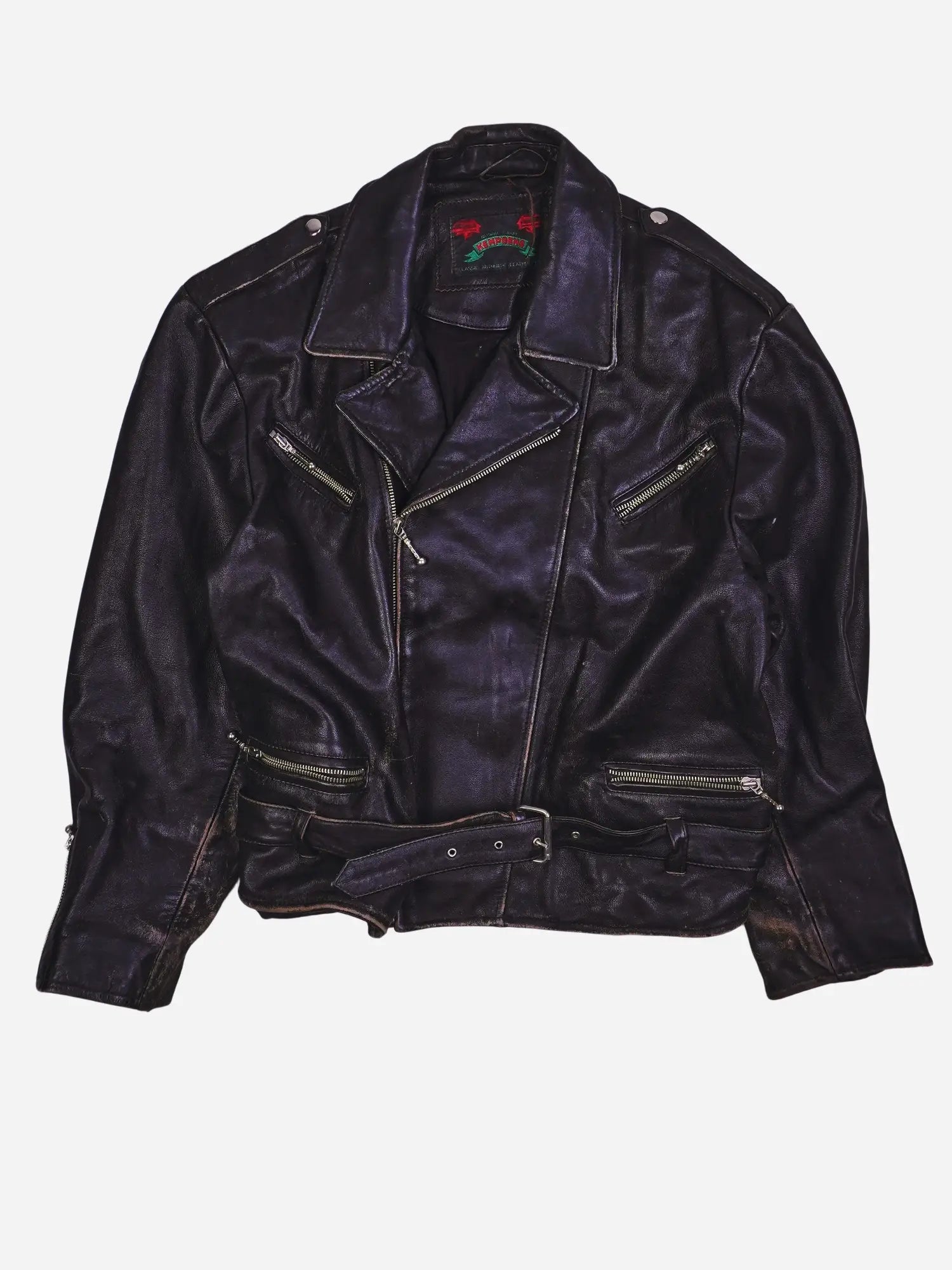 Vintage Rocker Lederjacke (S)