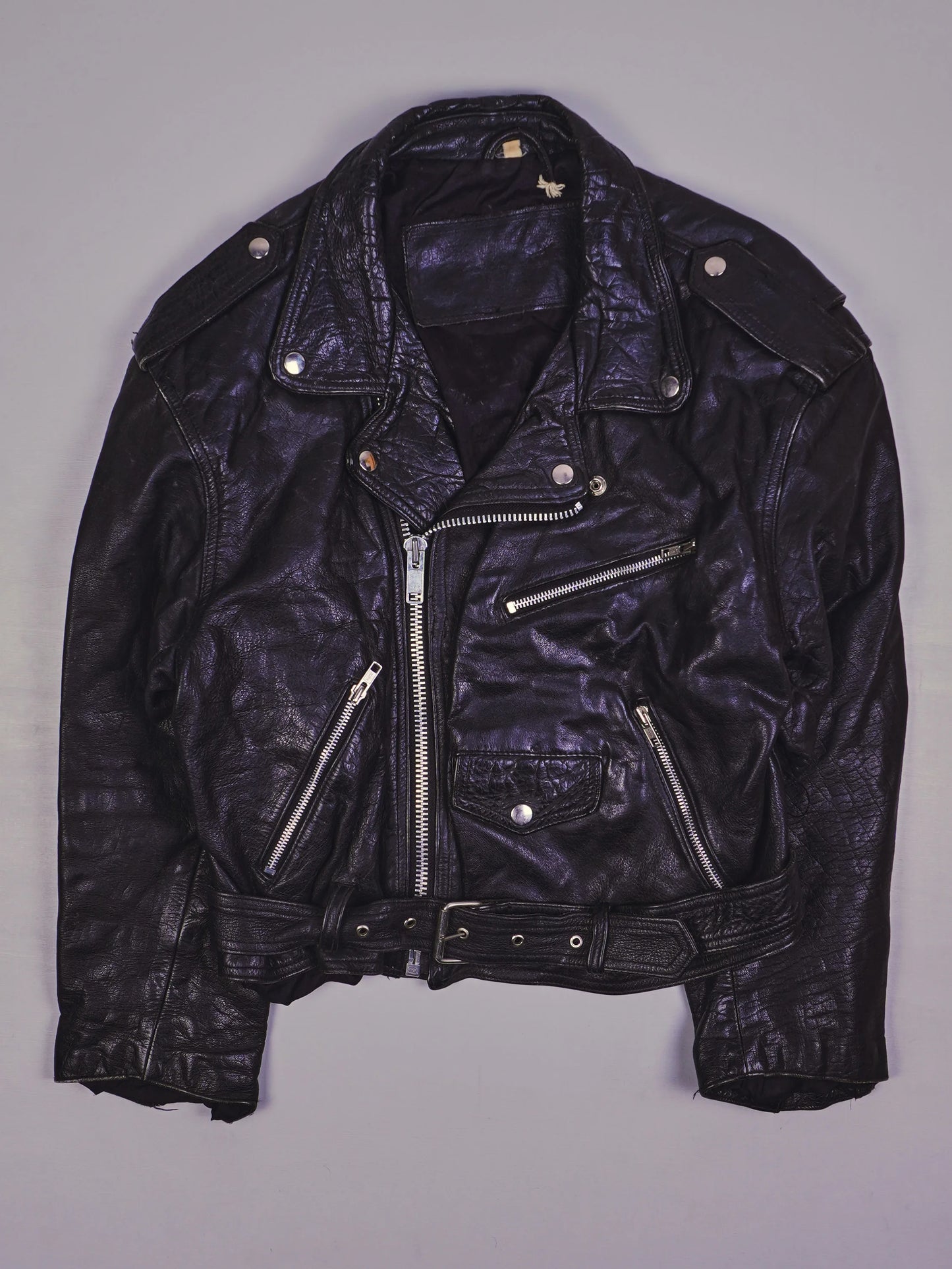 Vintage Rocker Lederjacke (S)