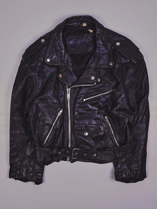Vintage Rocker Lederjacke (S)