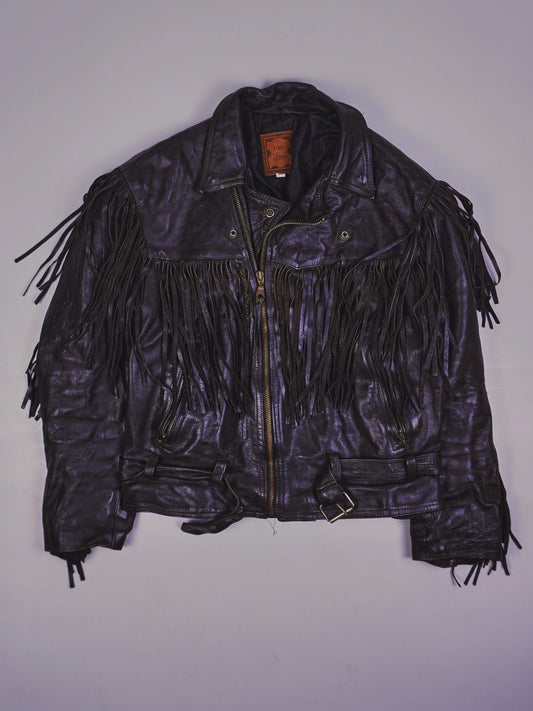 Vintage Indie Lederjacke (M)