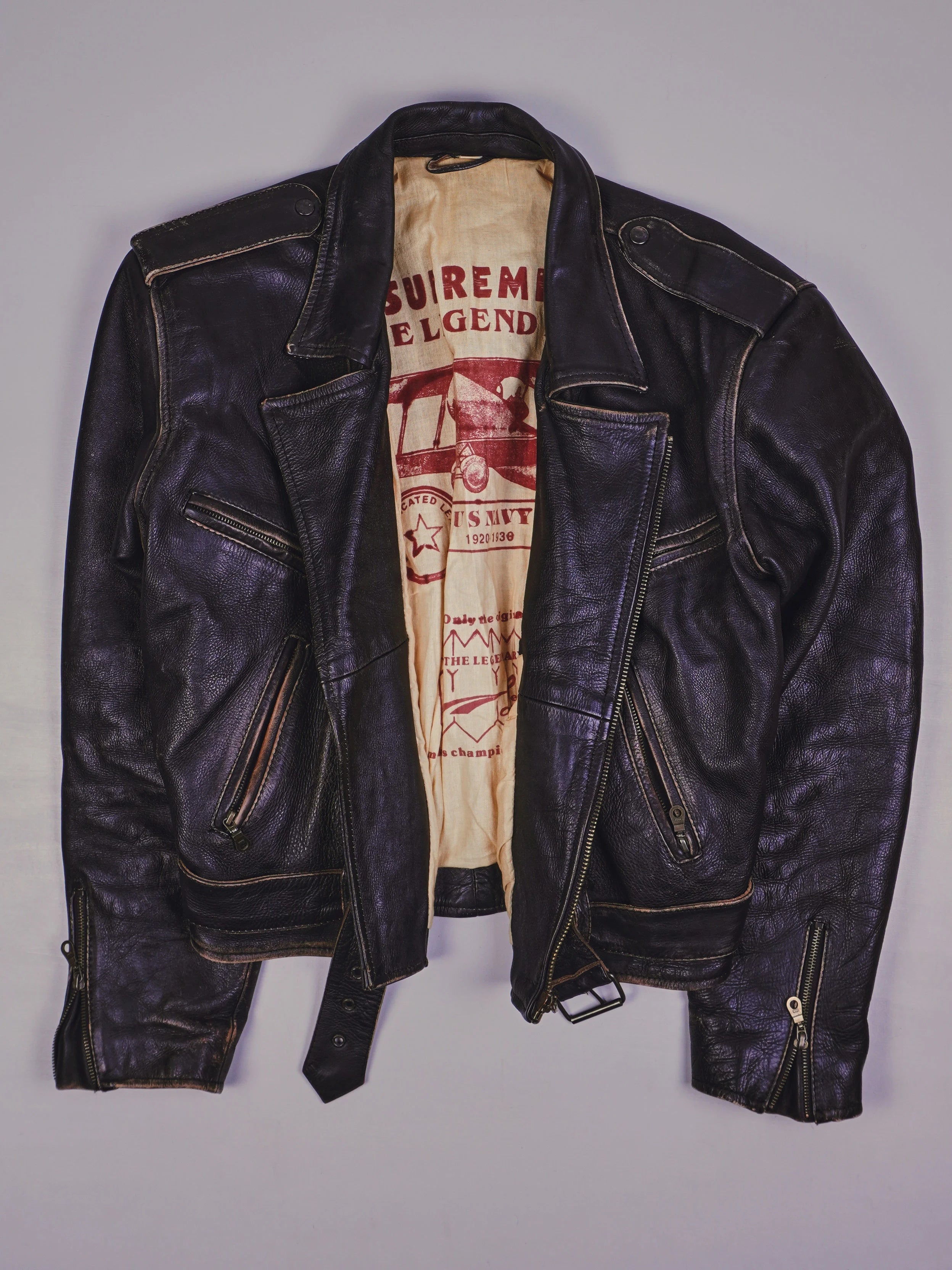 Vinage Piloten Lederjacke (M)